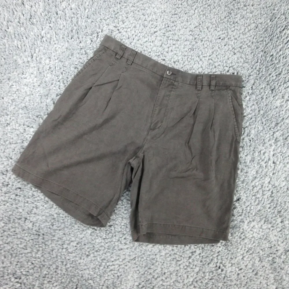 Tori Richard Shorts Mens 40 Black Weathered Pleated Chino 39x10* '